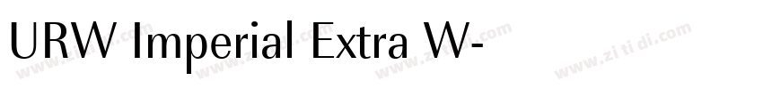 URW Imperial Extra W字体转换